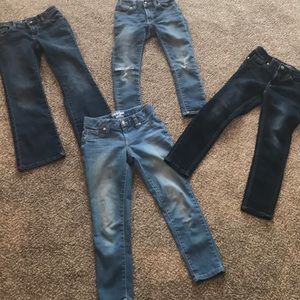 Girls jean bundle.Various brands. sizes 6x and 7.